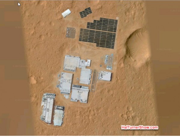 Google Space обнаружил базу на Марсе