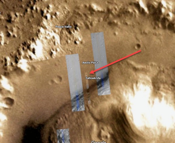 Google Space обнаружил базу на Марсе