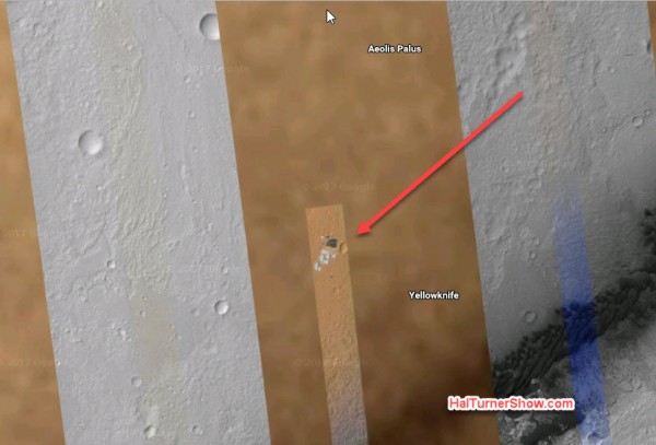 Google Space обнаружил базу на Марсе