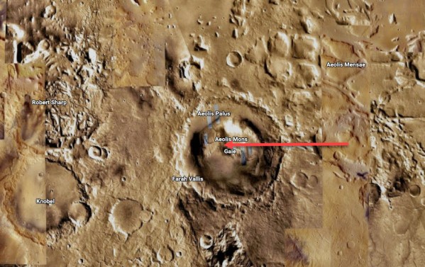 Google Space обнаружил базу на Марсе